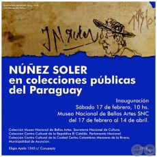 Muestra Nez Soler en Colecciones Pblicas del Paraguay se habilita en Museo de Bellas Artes - Sbado, 17 de febrero de 2018